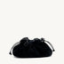 Rylan Camille Black Suede Clutch Bag by Brooke Testoni