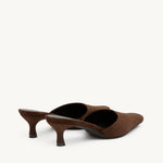 Ella Brown Suede Heel by Brooke Testoni