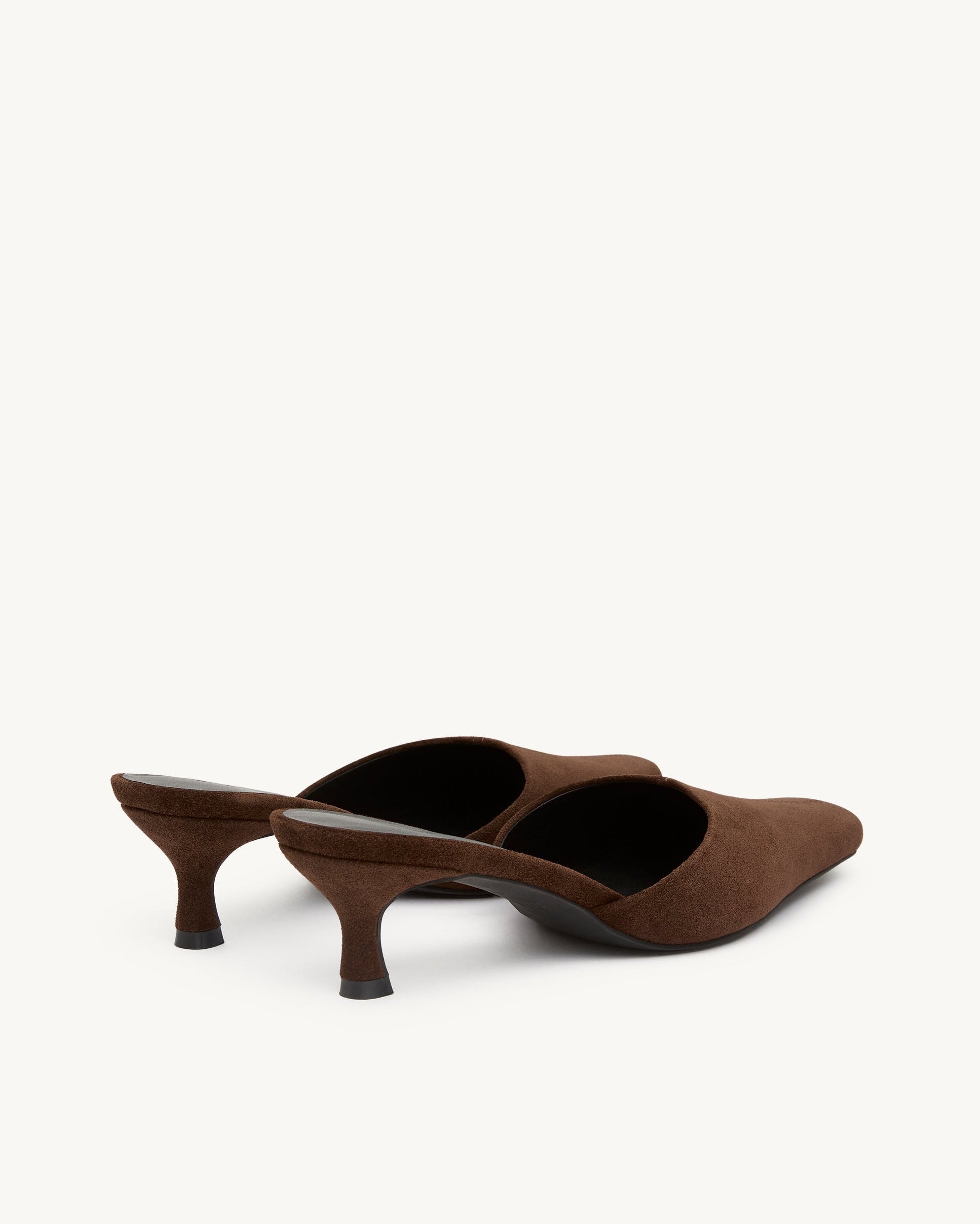 Ella Brown Suede Heel by Brooke Testoni