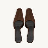 Ella Brown Suede Heel by Brooke Testoni