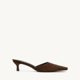 Ella Brown Suede Heel by Brooke Testoni