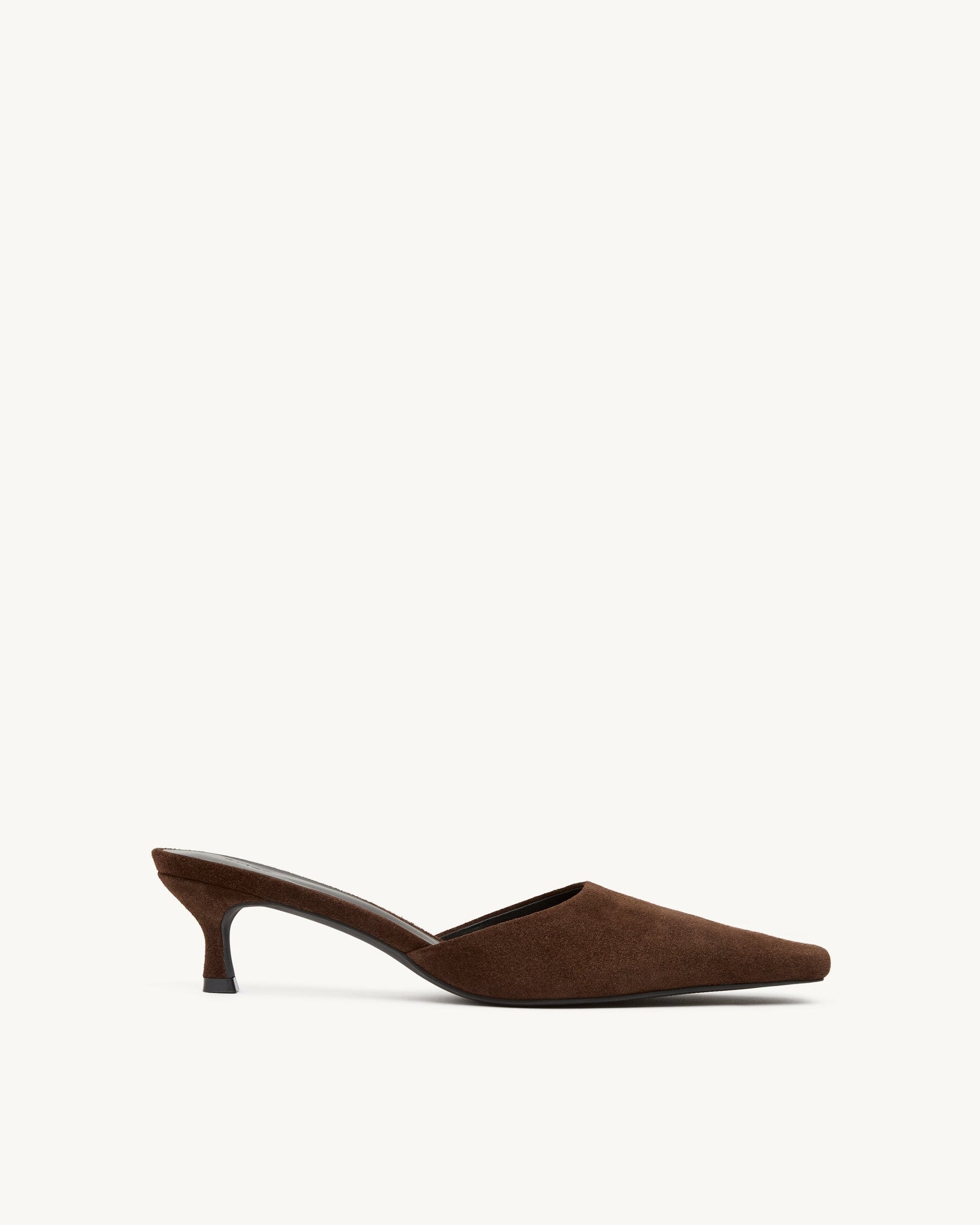 Ella Brown Suede Heel by Brooke Testoni