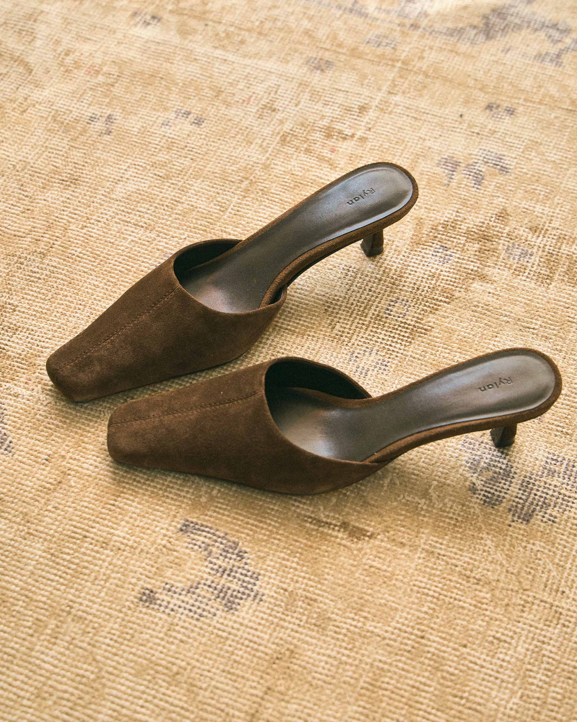 Rylan Ella Brown Suede Heel