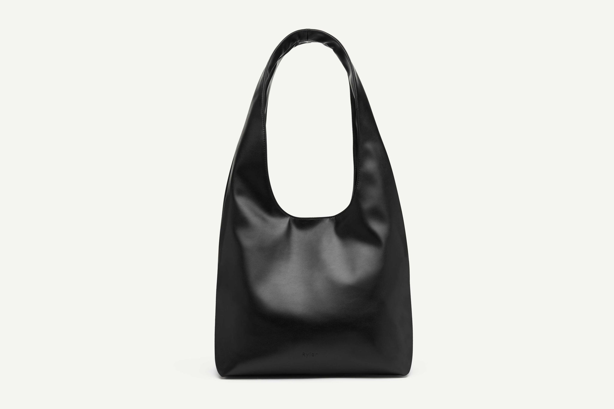 Rylan, Rylan Studio, Louie Black Alt-Leather Hobo Tote, Brooke Testoni