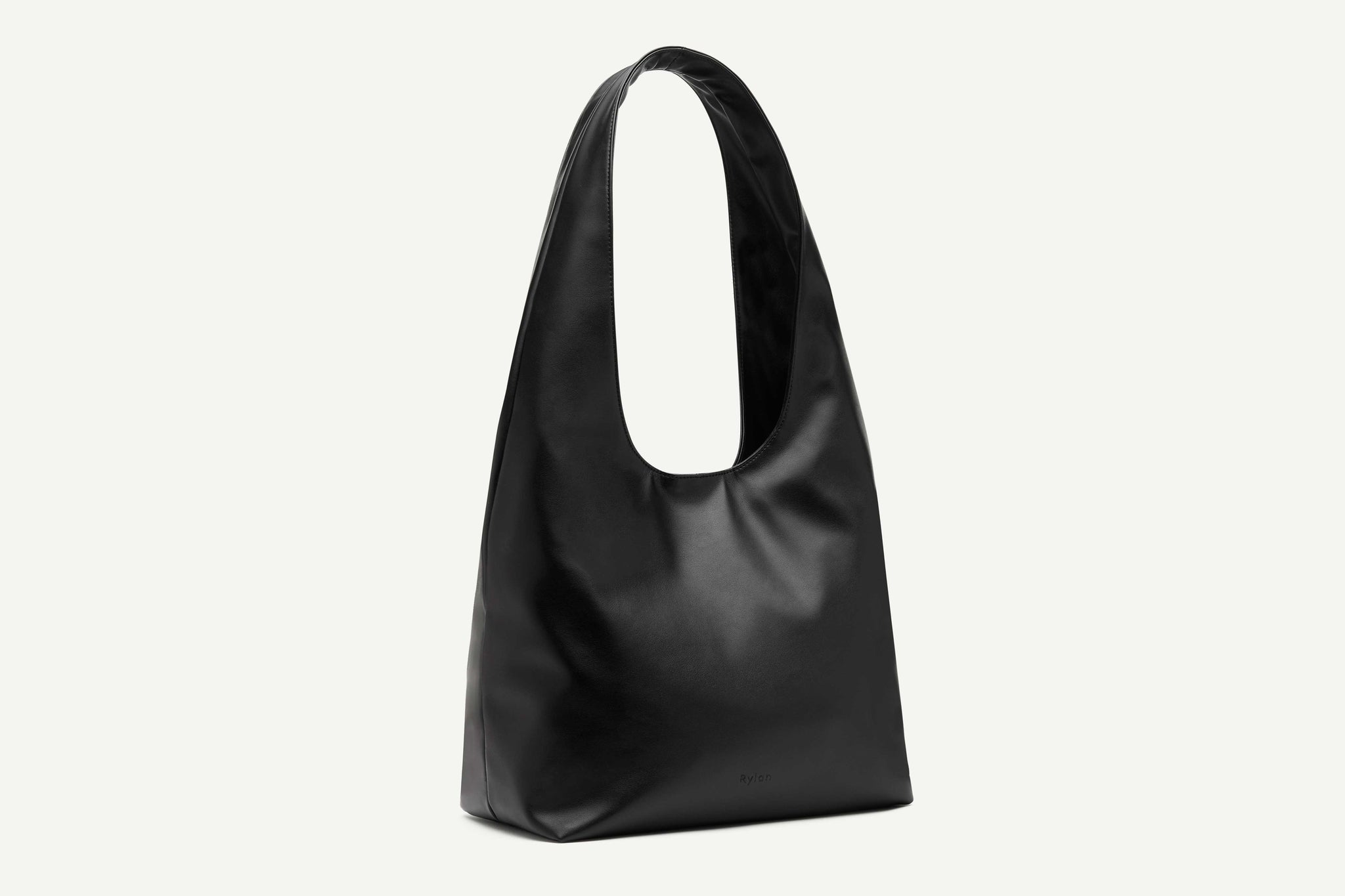 Rylan, Rylan Studio, Louie Black Alt-Leather Hobo Tote, Brooke Testoni