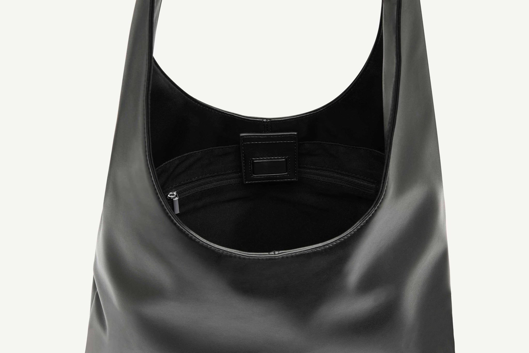 Rylan, Rylan Studio, Louie Black Alt-Leather Hobo Tote, Brooke Testoni