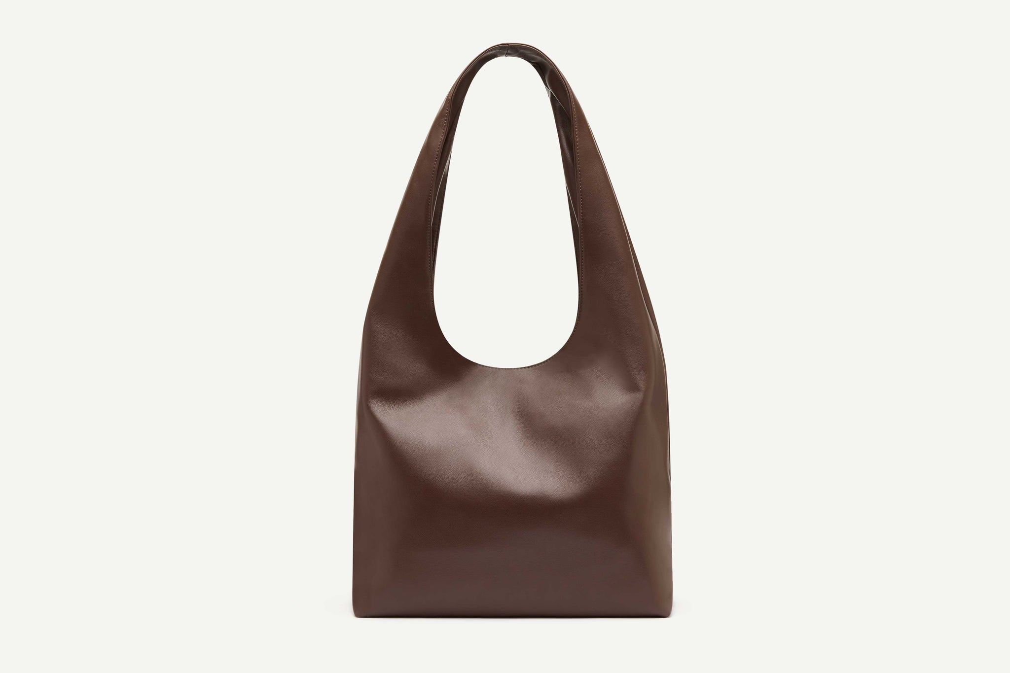 Rylan, Rylan Studio, Louie Dark Brown Alt-Leather Hobo Bag, Vegan Leather, Brooke Testoni