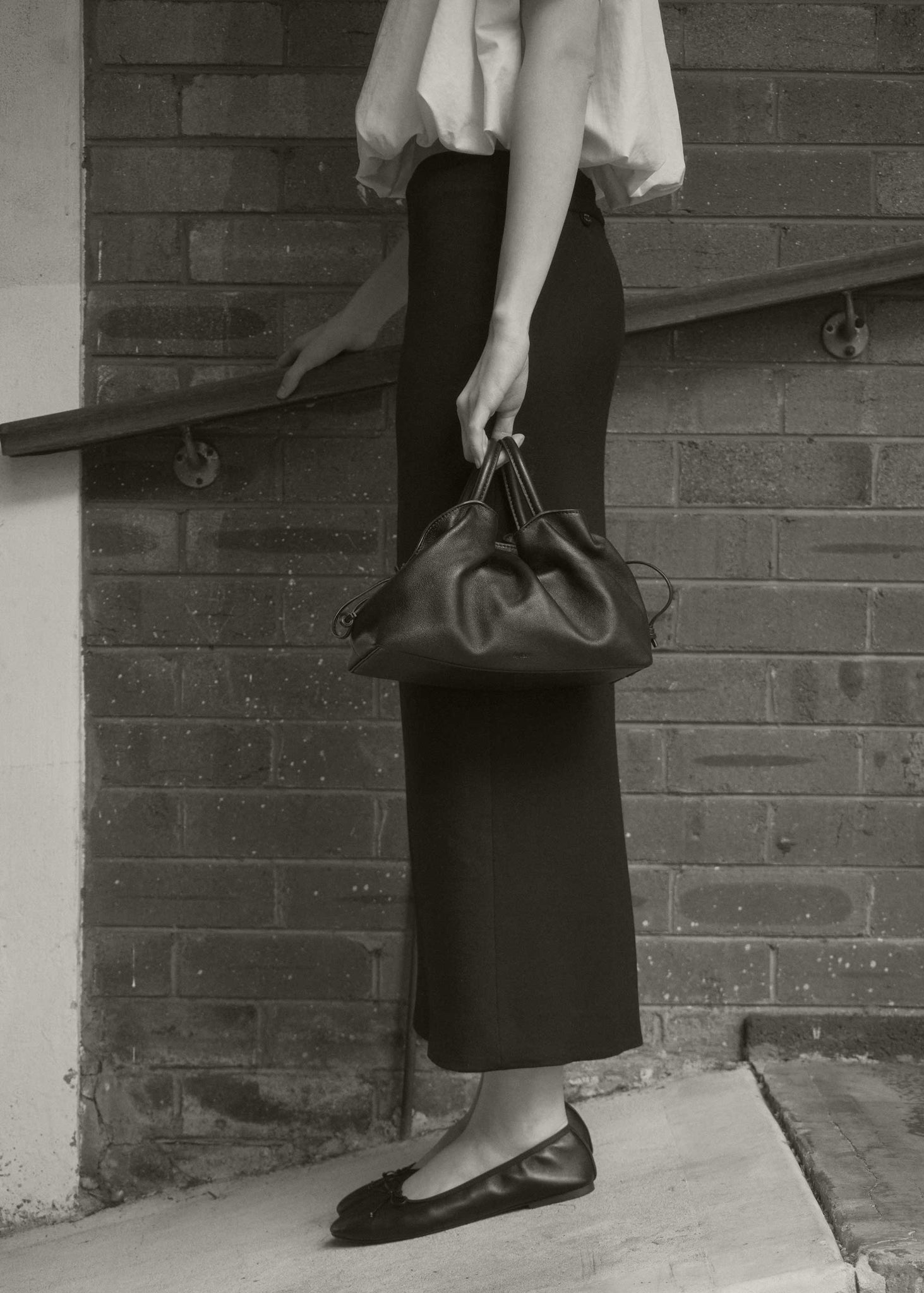 Rylan Mila Black Medium Tote Bag