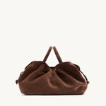 Rylan Mila Brown Suede Medium Tote by Brooke Testoni