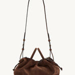 Rylan Mila Brown Suede Medium Tote by Brooke Testoni