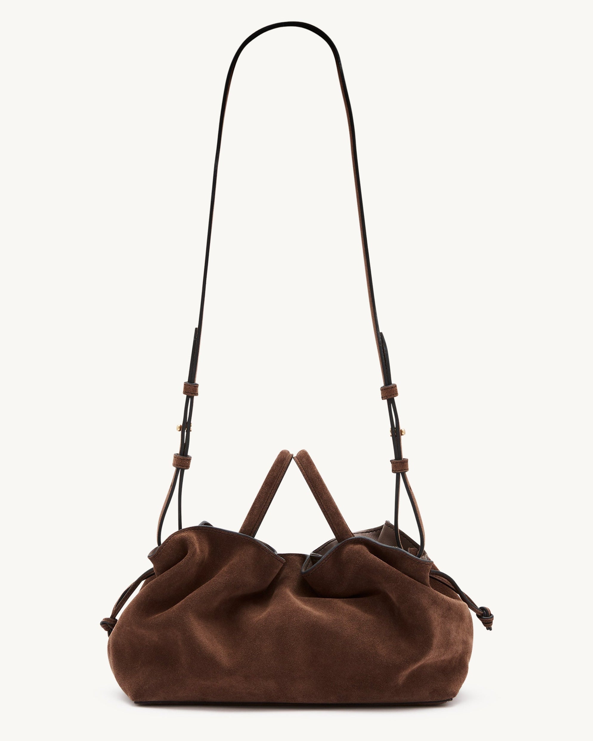 Rylan Mila Brown Suede Medium Tote by Brooke Testoni