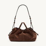 Rylan Mila Brown Suede Medium Tote by Brooke Testoni