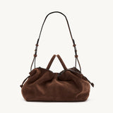 Rylan Mila Brown Suede Medium Tote by Brooke Testoni