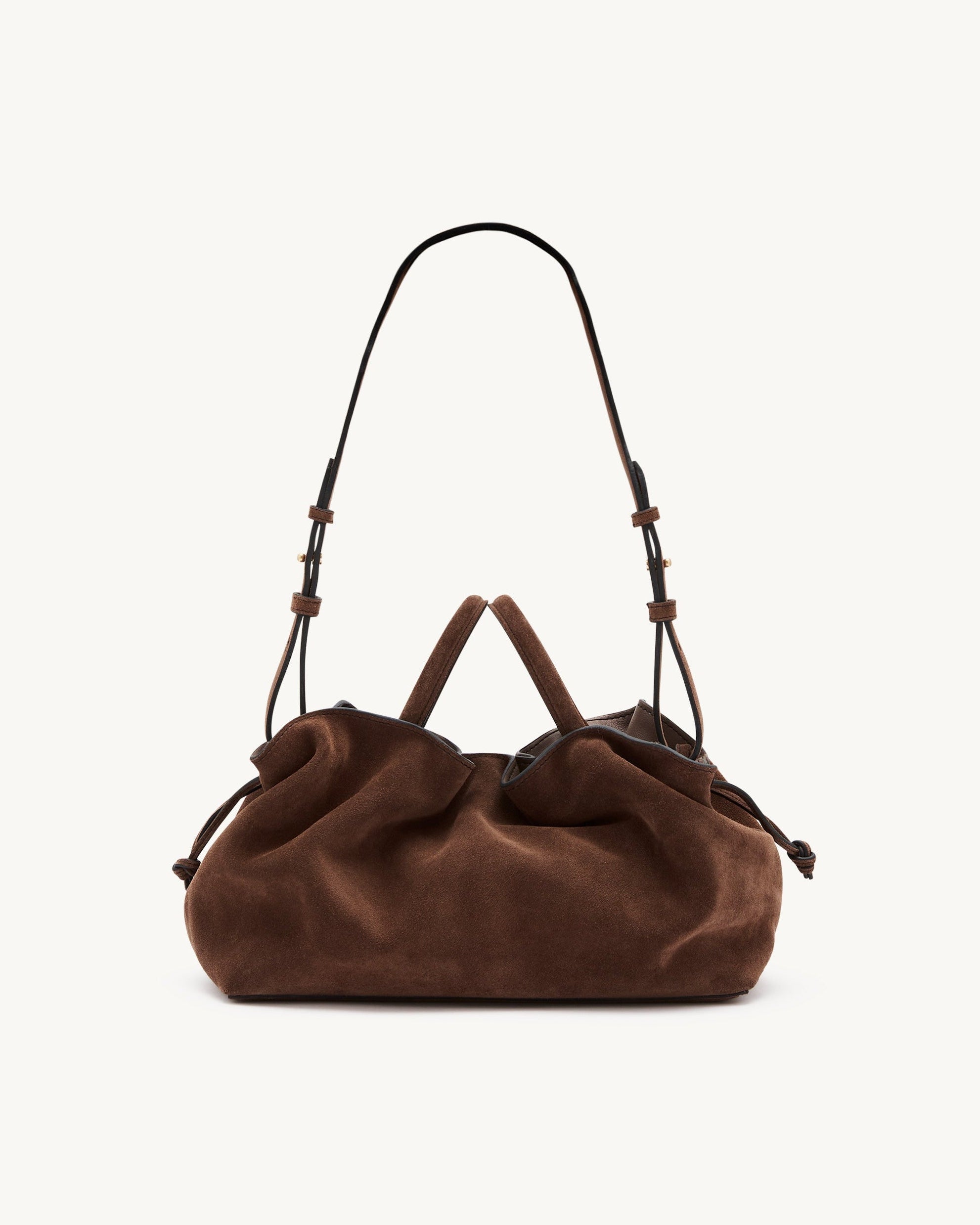 Rylan Mila Brown Suede Medium Tote by Brooke Testoni