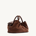 Rylan Mila Brown Suede Medium Tote by Brooke Testoni