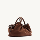 Rylan Mila Brown Suede Medium Tote by Brooke Testoni