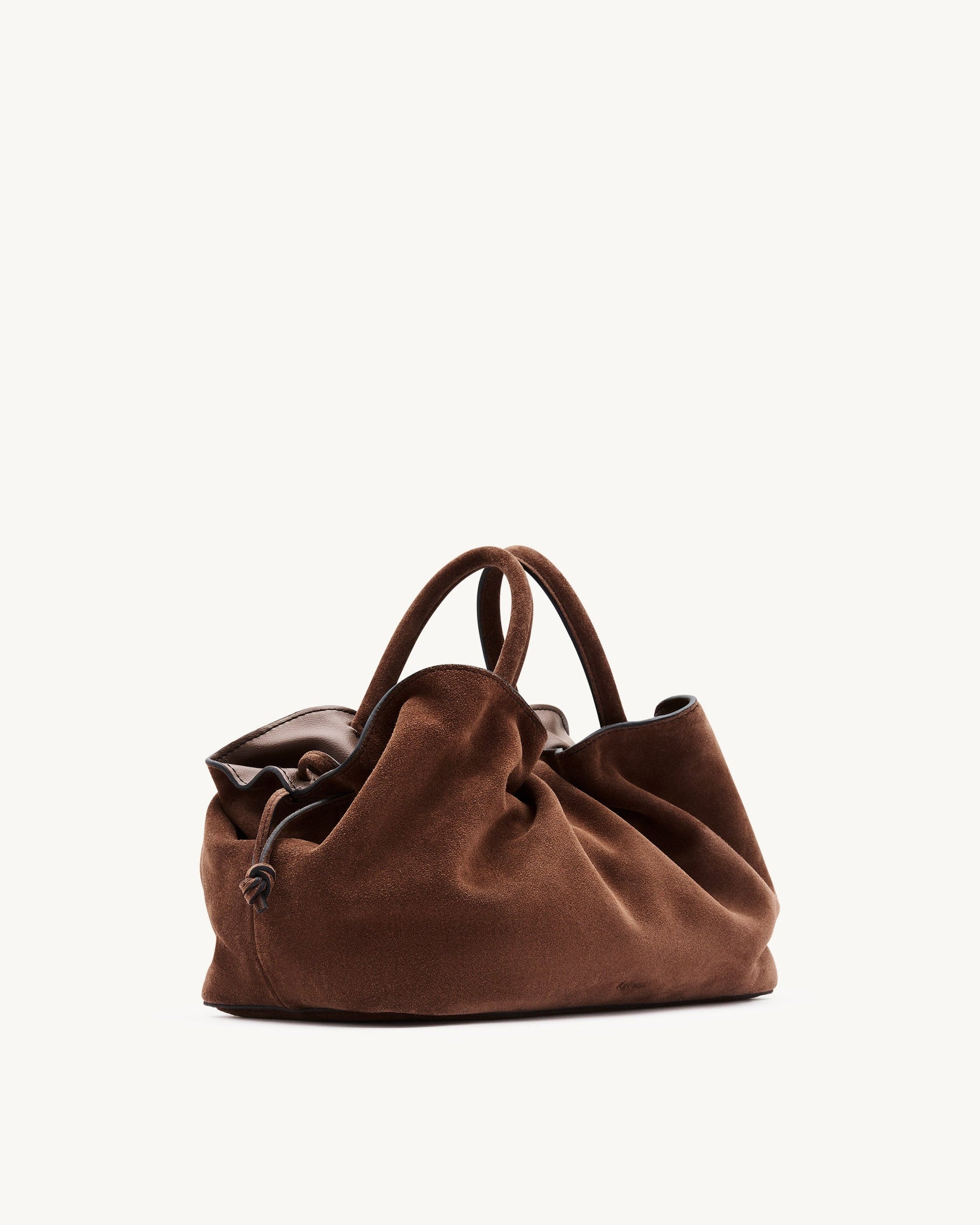 Rylan Mila Brown Suede Medium Tote by Brooke Testoni