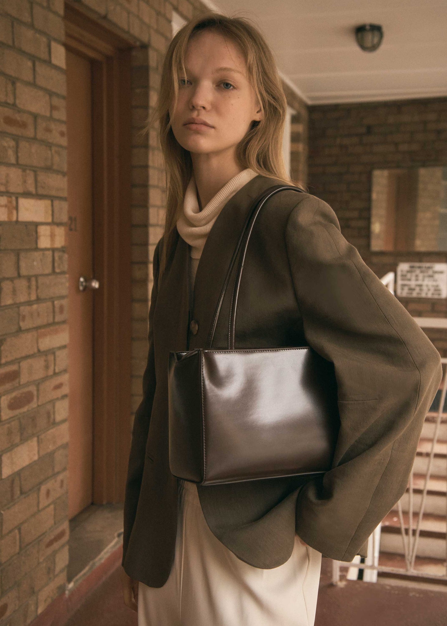 Rylan, Rylan Studio, Dark Brown Shoulder Bag, 23.66, Brooke Testoni