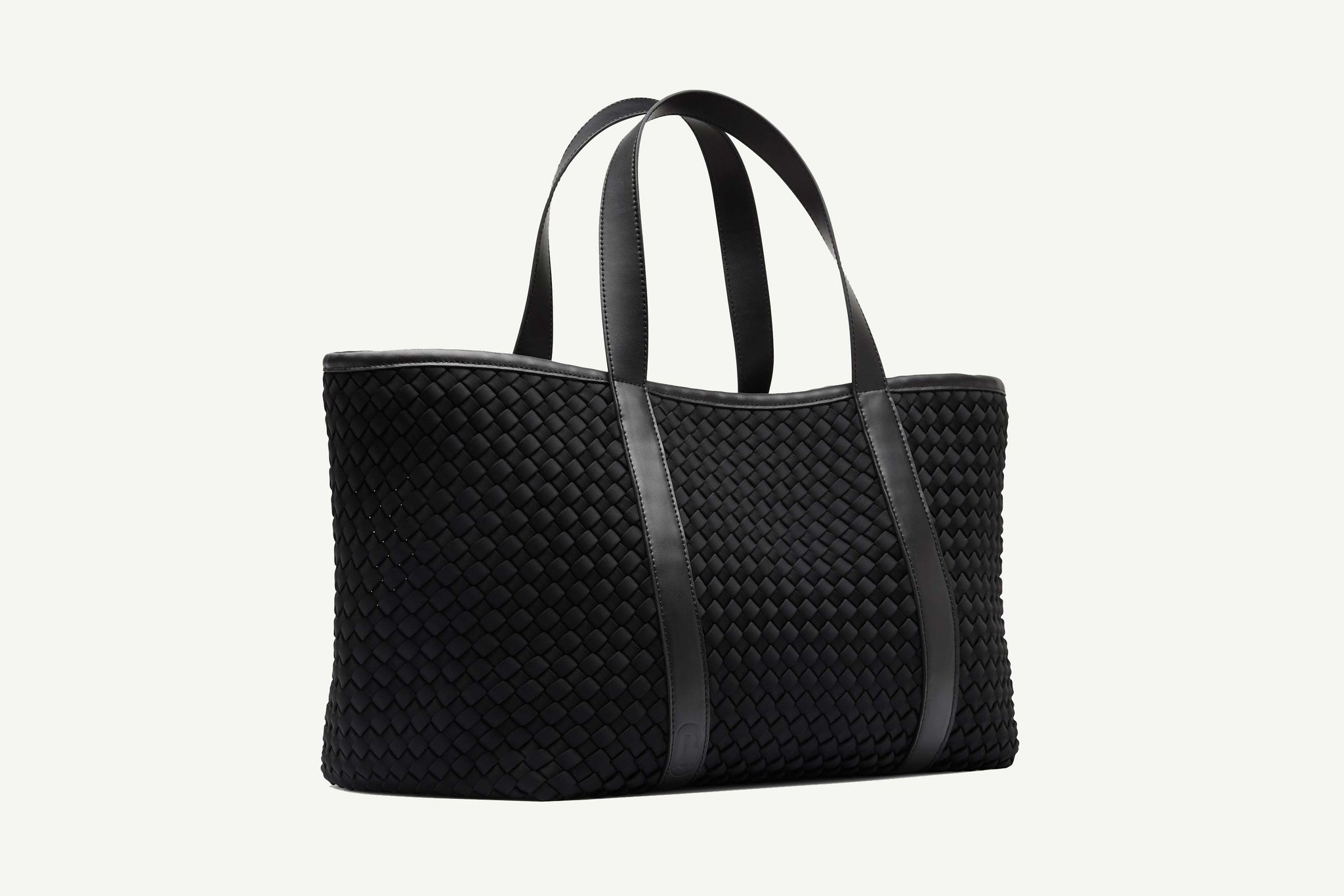 Rylan, Rylan Studio, Neoprene with Leather Carry All Tote, by Brooke Testoni, Tote Bag, Handbag