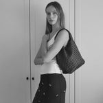 Rylan Black Alt-Leather Small Tote by Brooke Testoni