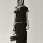Rylan Camille Black Suede Clutch Bag by Brooke Testoni
