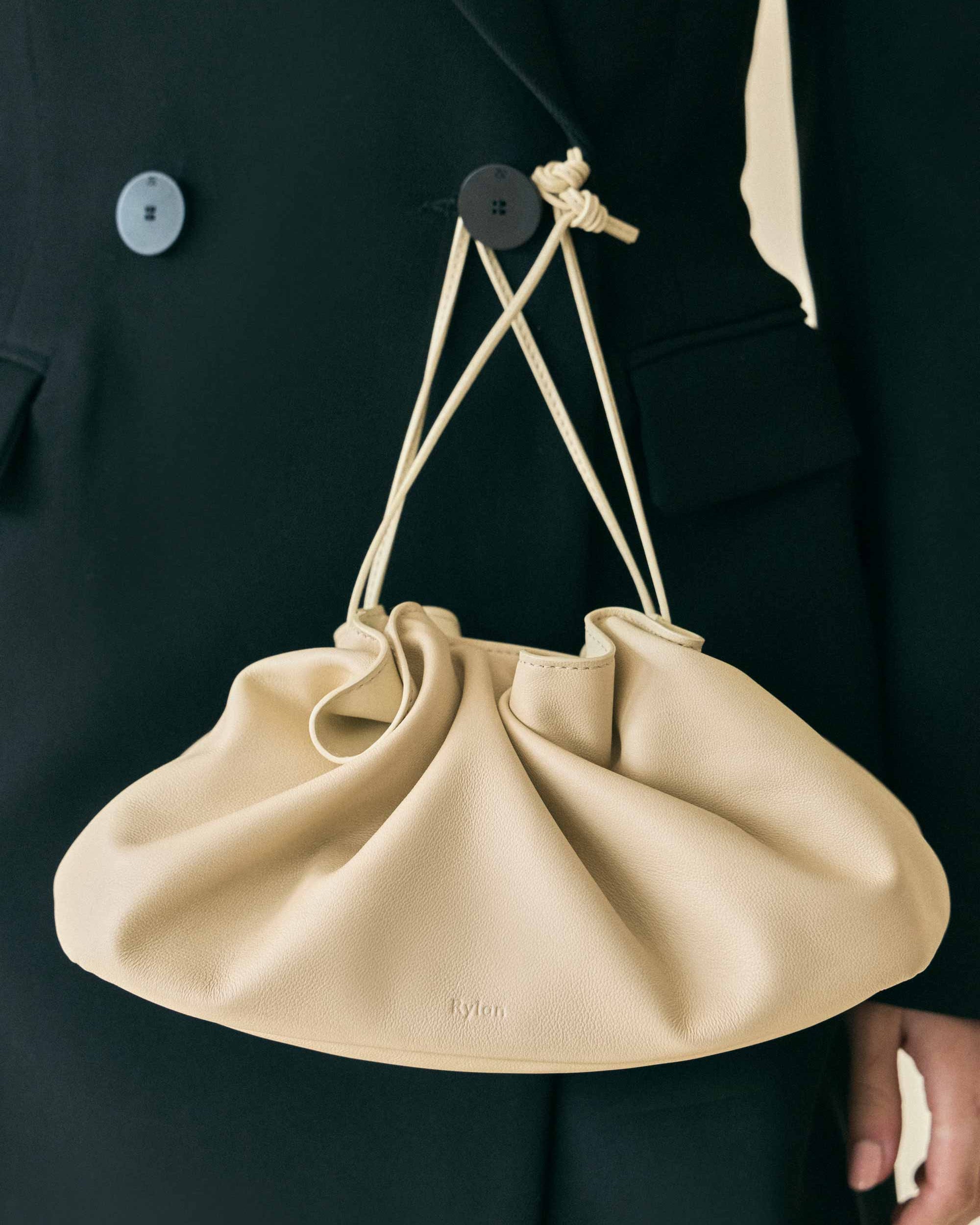 Rylan Camille Butter Yellow Clutch Bag by Brooke Testoni