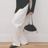 Rylan Camille Dark Brown Suede Clutch Bag by Brooke Testoni