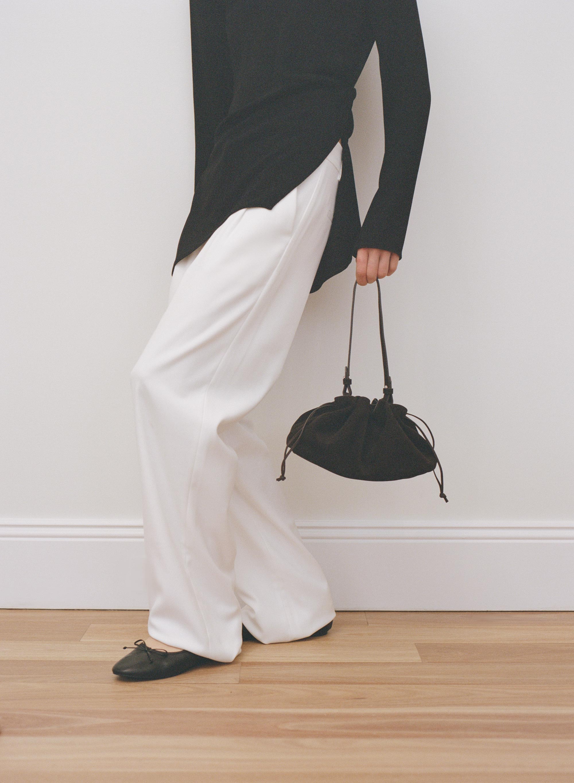 Rylan Camille Dark Brown Suede Clutch Bag by Brooke Testoni