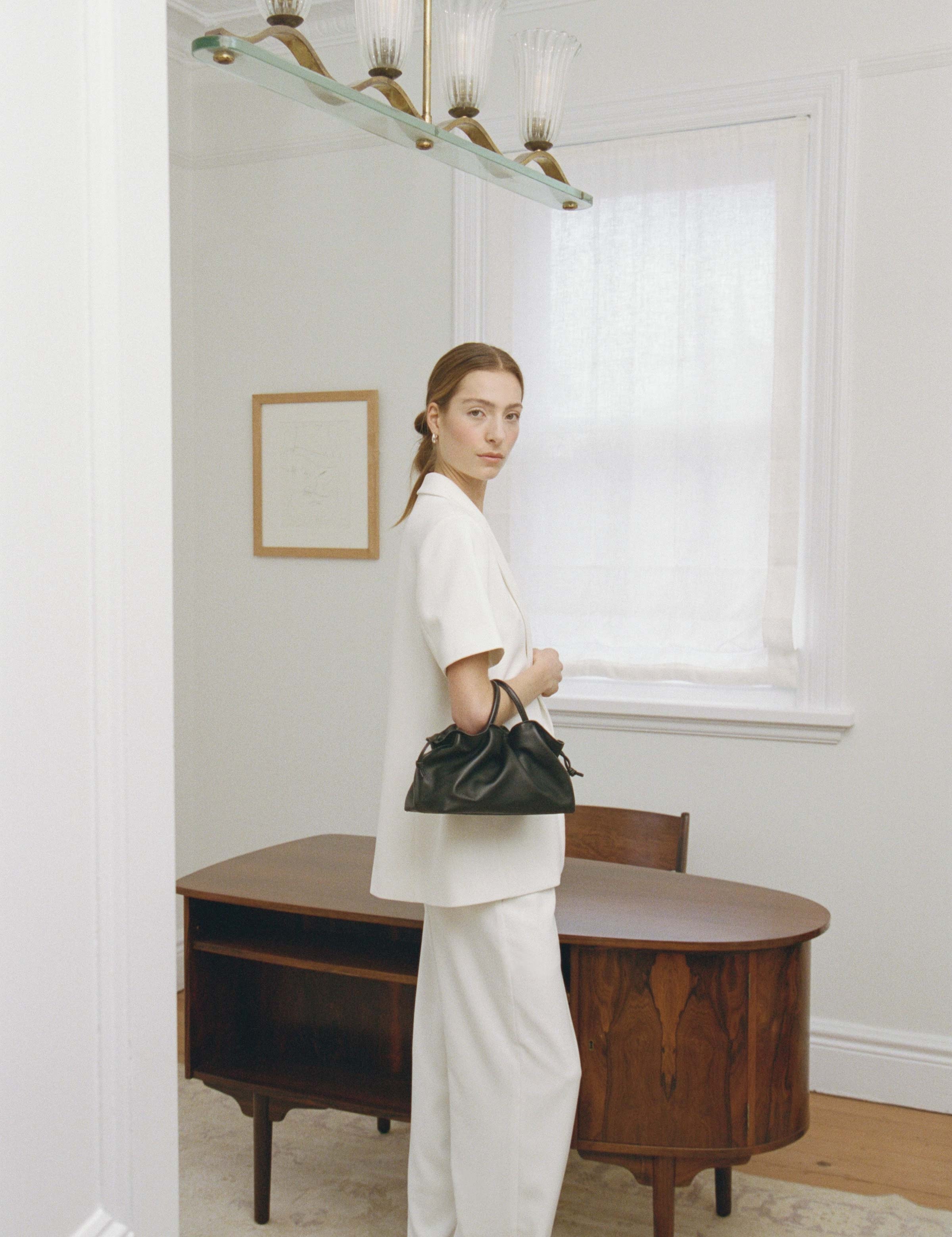 Mila Black Medium Tote by Brooke Testoni