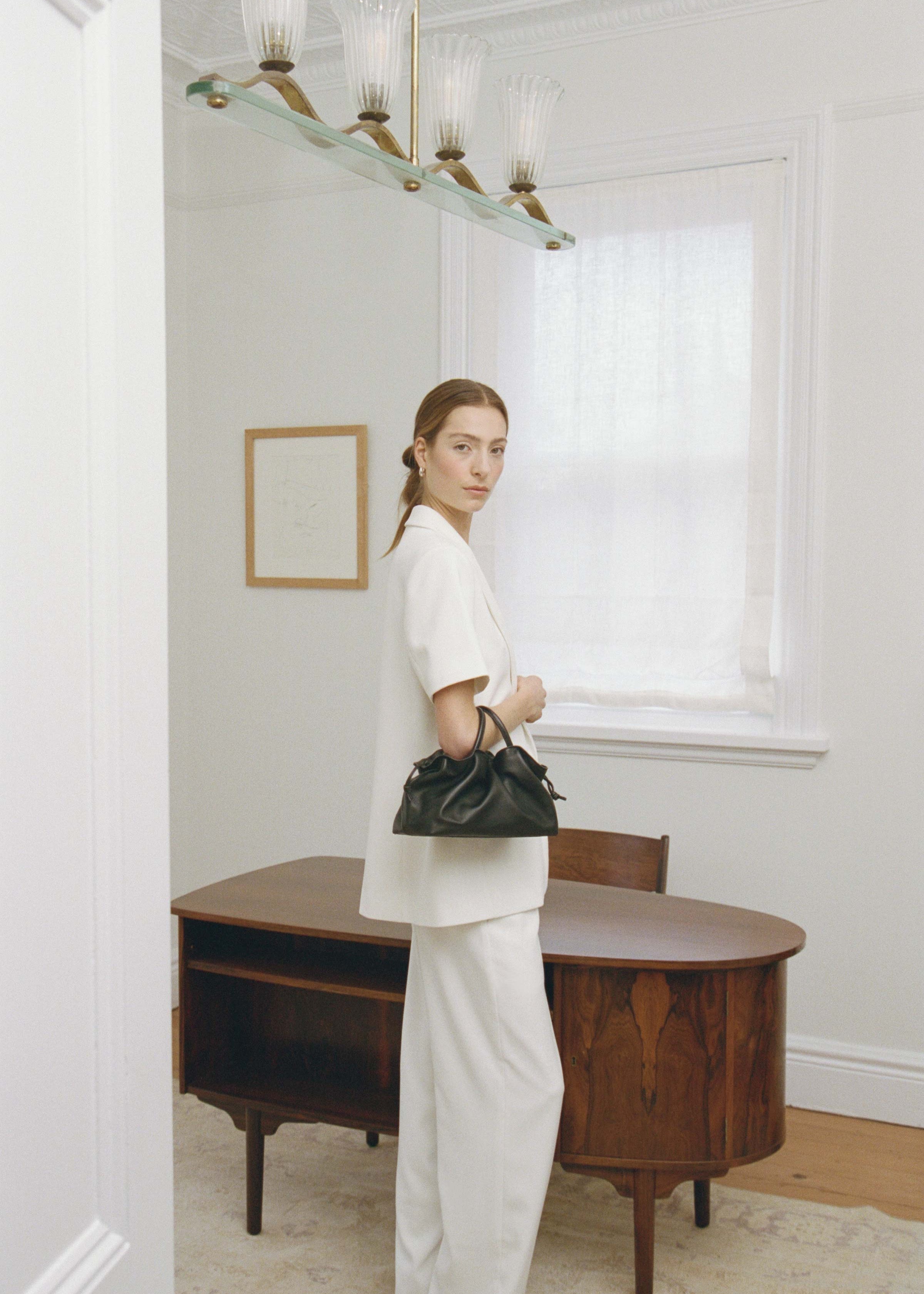 Mila Black Medium Tote by Brooke Testoni