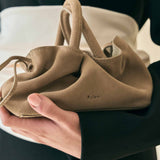 Rylan Mila Sand Suede Mini Satchel, by Brooke Testoni