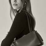 Rylan Phoebe Black Small Shoulder Bag by Brooke Testoni
