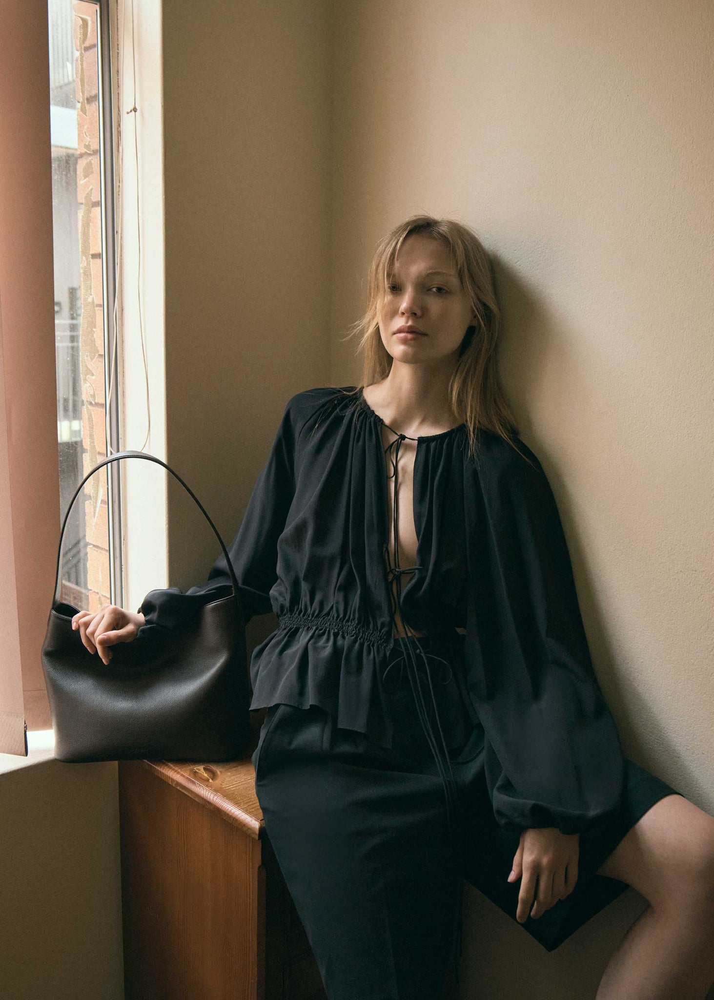 Rylan Tori Dark Brown Hobo Tote