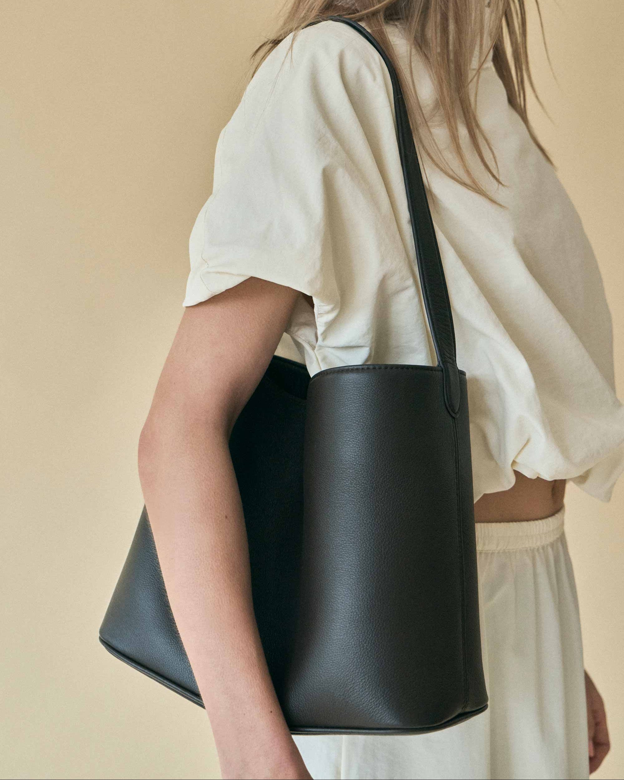 Rylan Tori Dark Brown Hobo Tote, Brooke Testoni