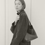 Rylan Tori Dark Brown Hobo Tote, Brooke Testoni