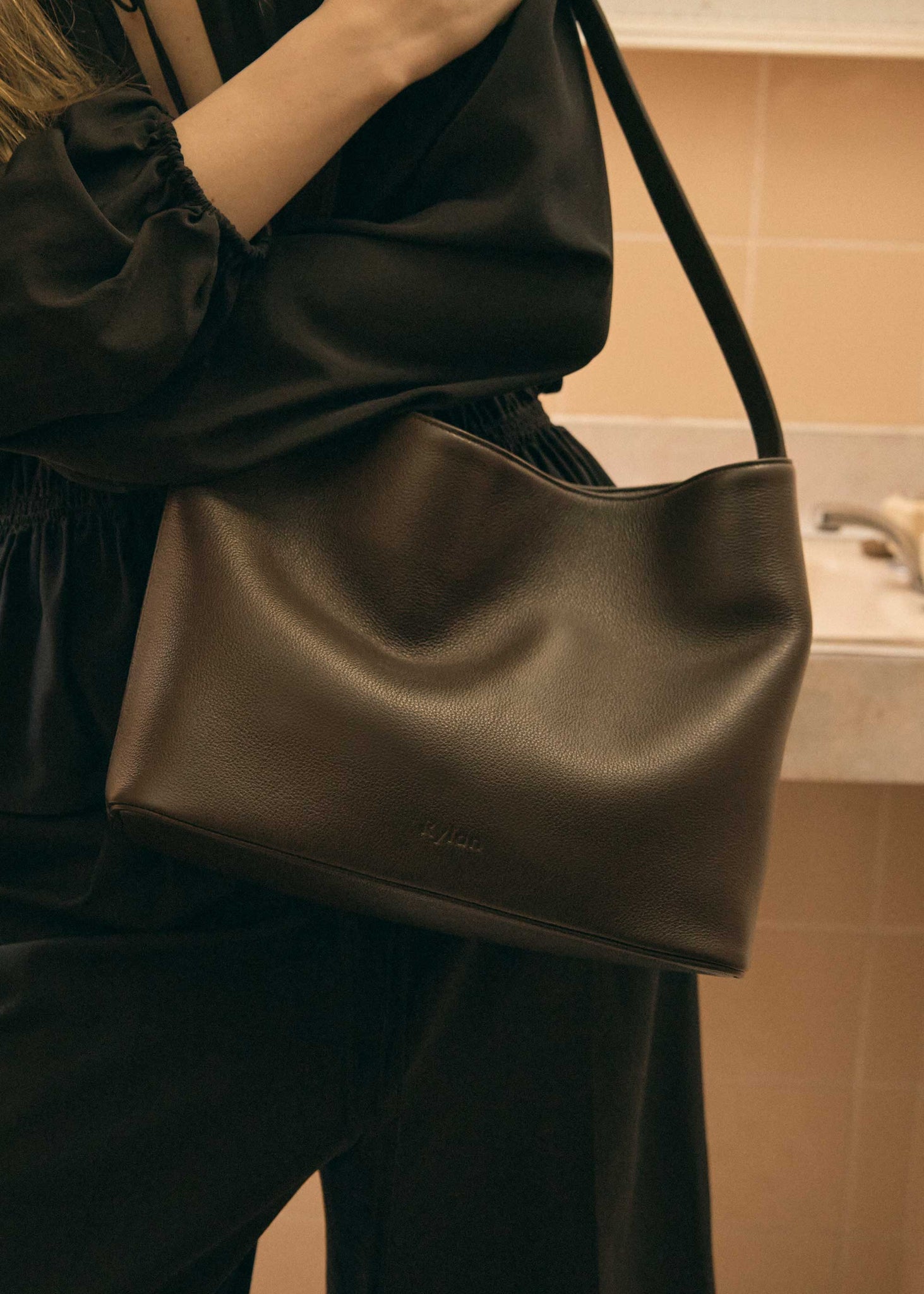 Rylan Tori Dark Brown Hobo Tote