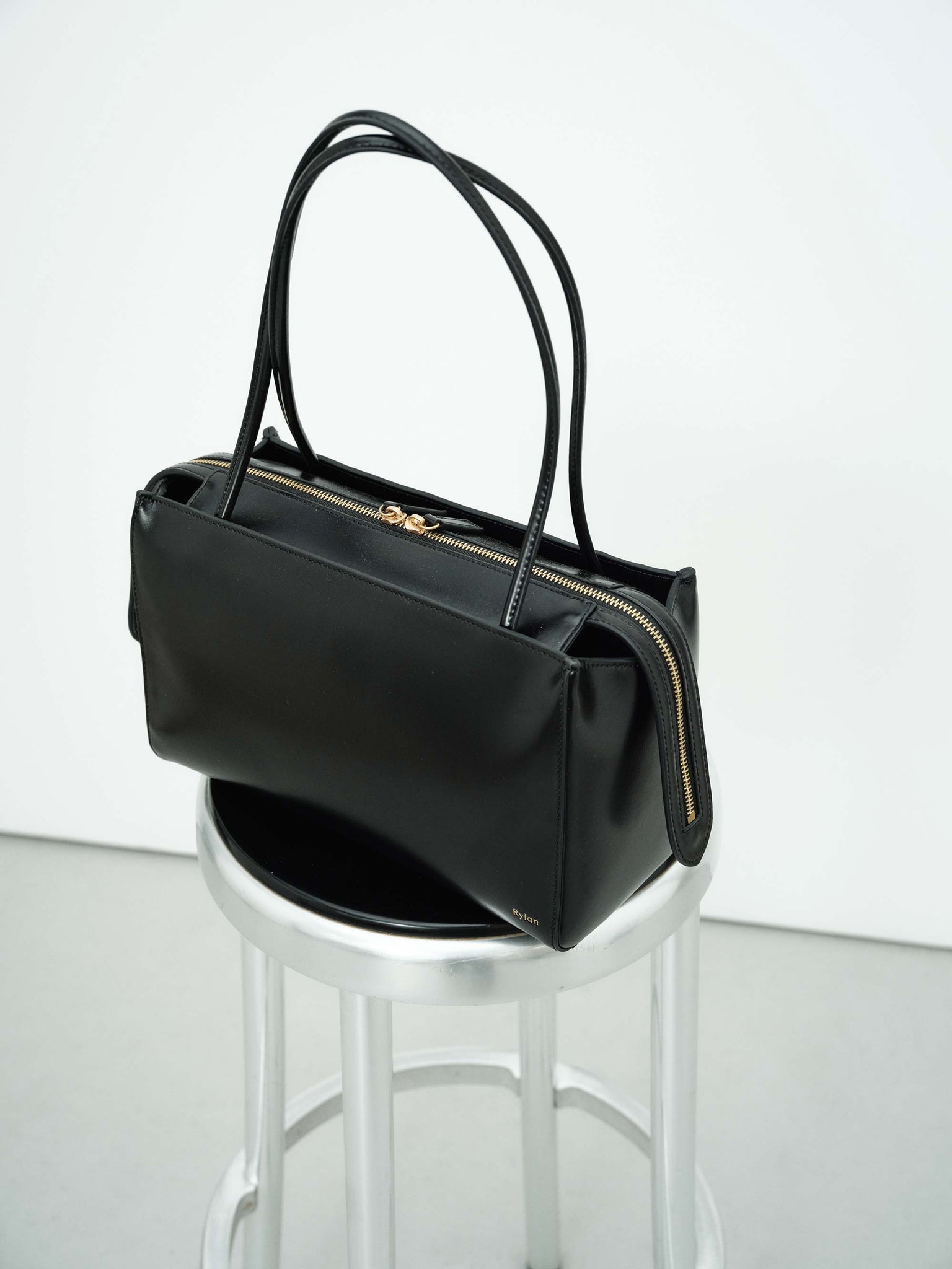 Rylan, Rylan Studio, Shoulder Bag, Leather Handbag, Black, Rylan Phoebe Black Shoulder Bag, Brooke Testoni