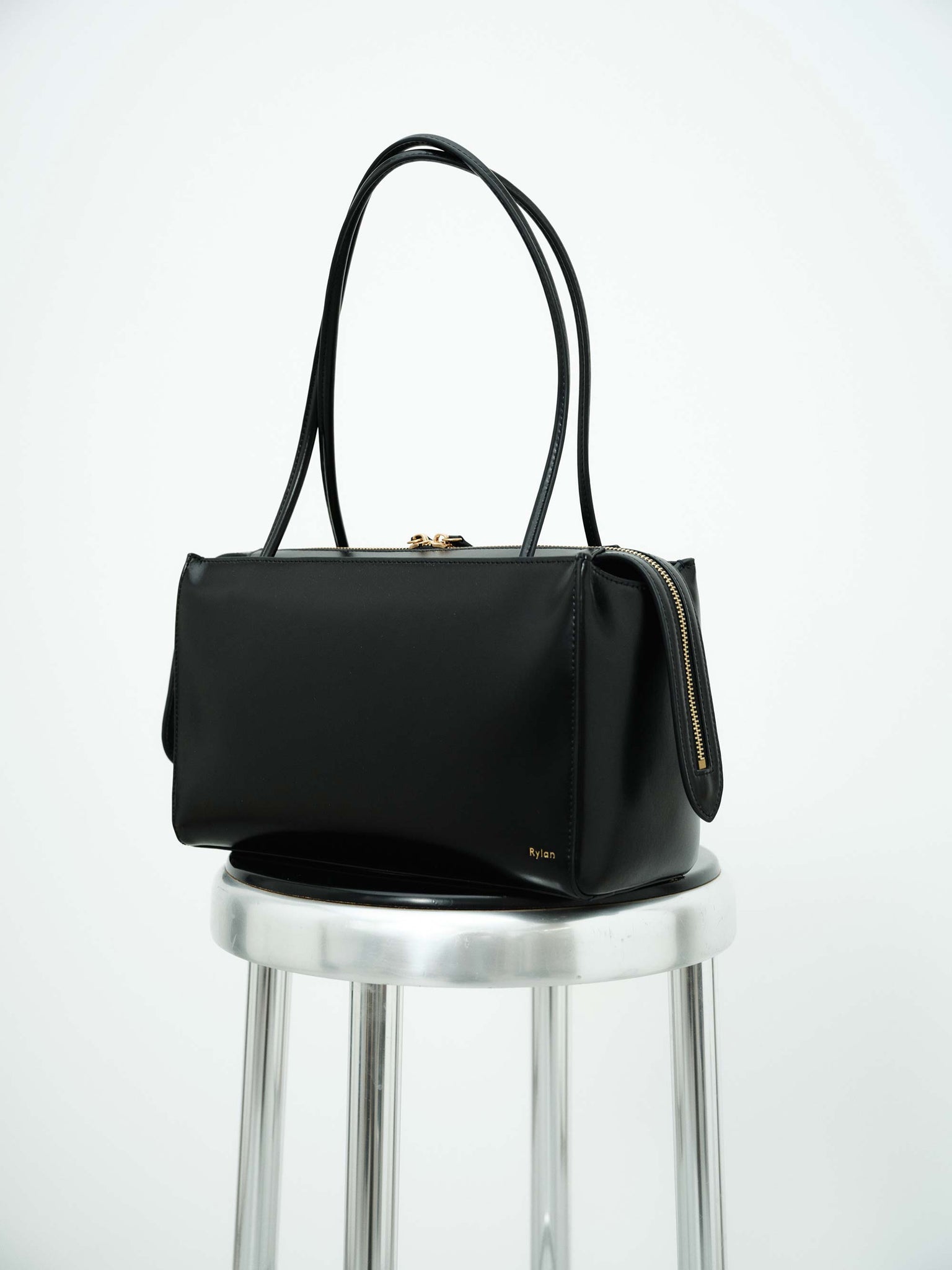 Rylan, Rylan Studio, Shoulder Bag, Leather Handbag, Black, Rylan Phoebe Black Shoulder Bag, Brooke Testoni