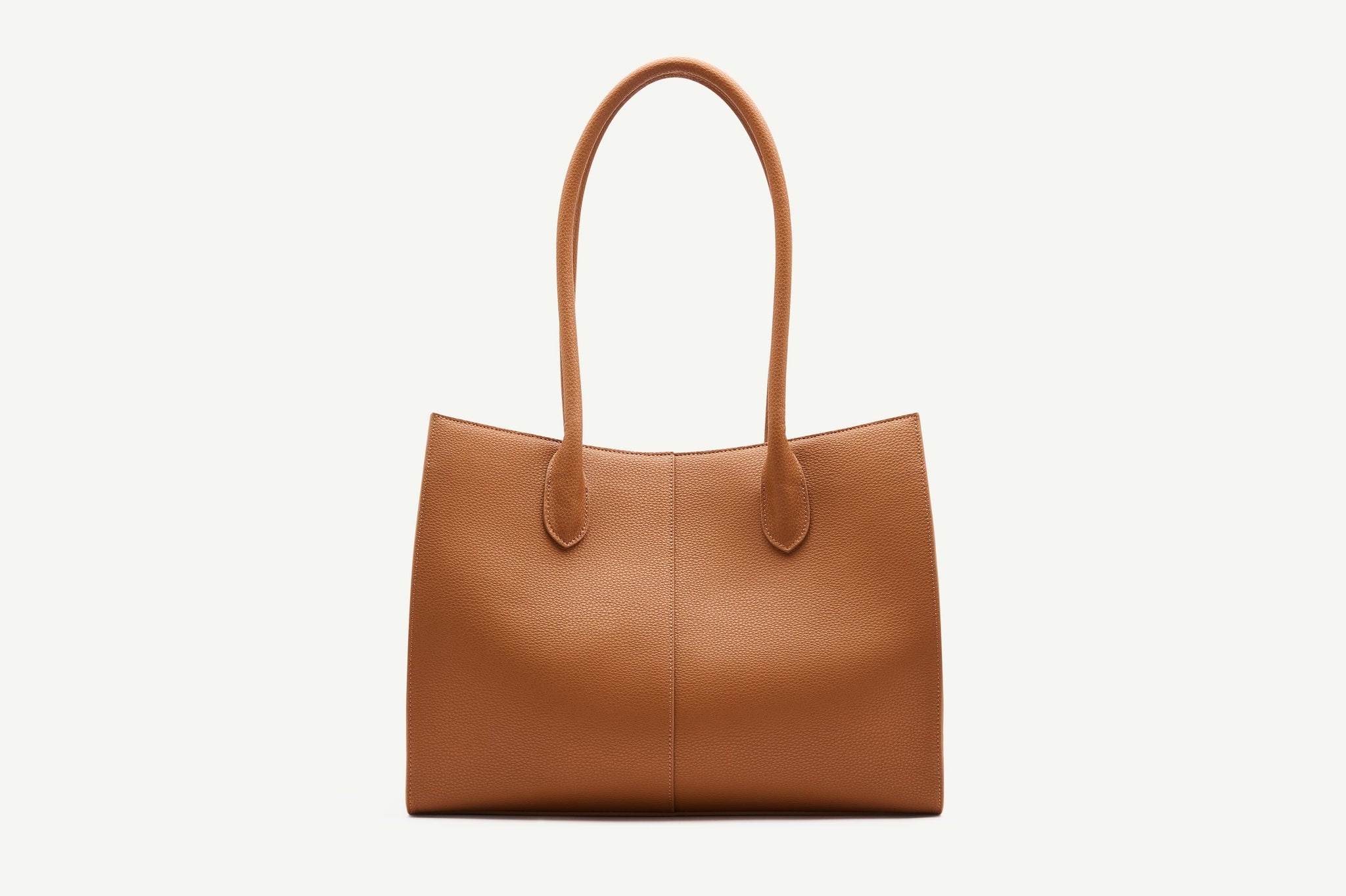 Rylan, Rylan Studio, Tan Grained Large Tote, Tote Bag, Brooke Testoni