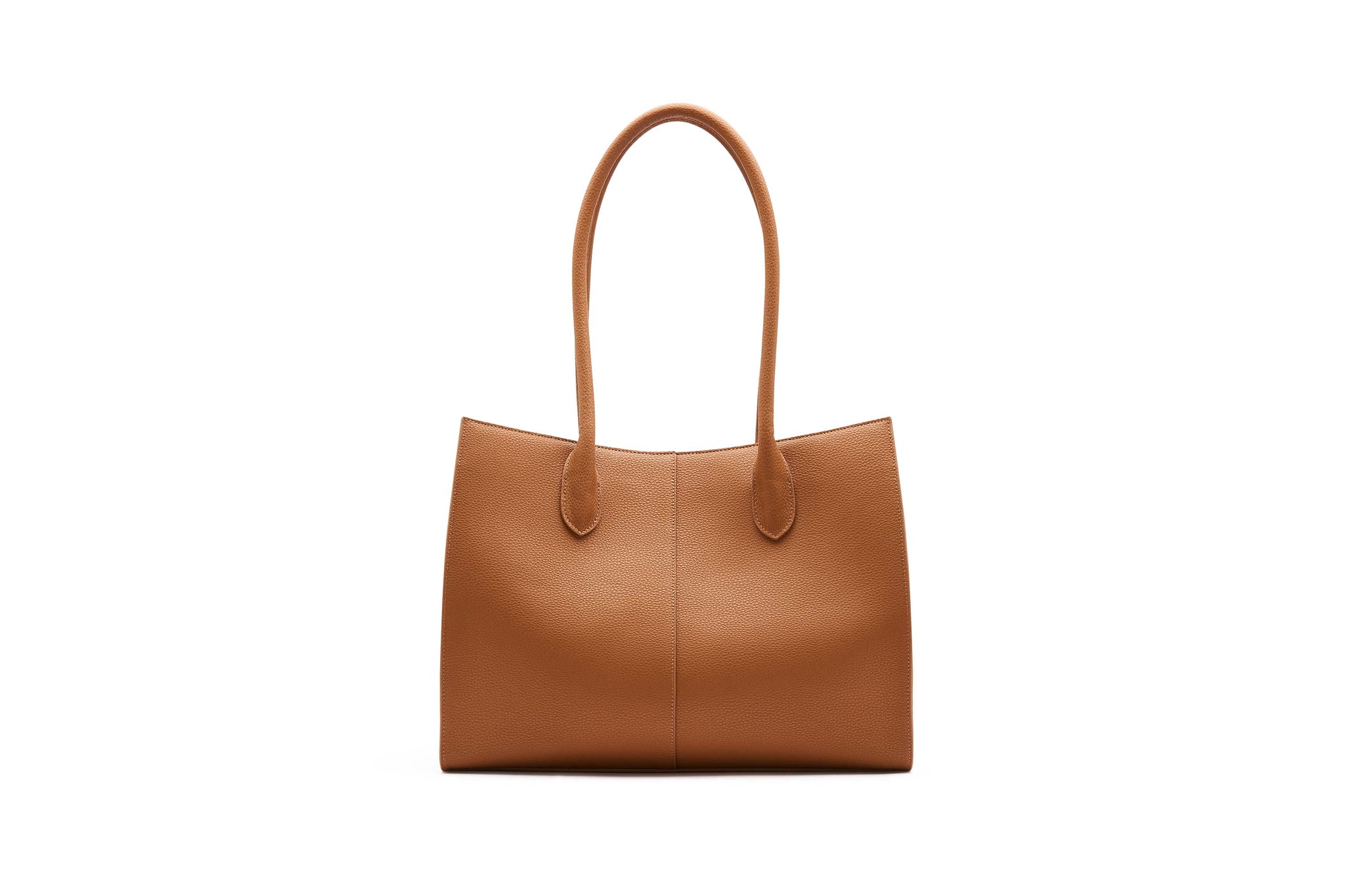 7.63 Tan Grained Large Tote