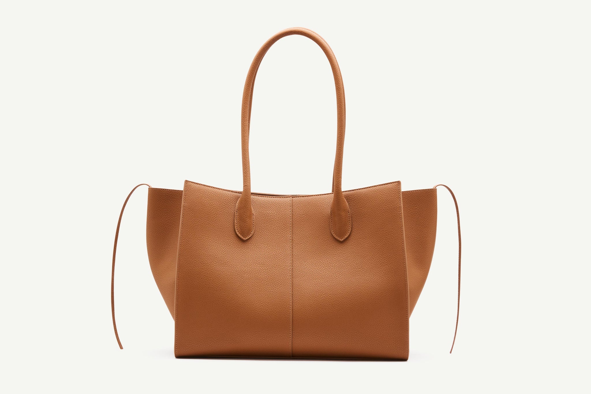 Rylan, Rylan Studio, Tan Grained Large Tote, Tote Bag, Brooke Testoni