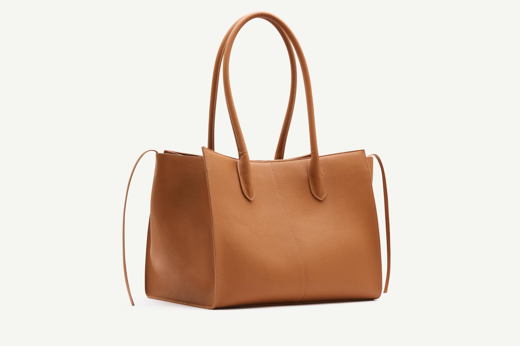 Rylan, Rylan Studio, Tan Grained Large Tote, Tote Bag, Brooke Testoni