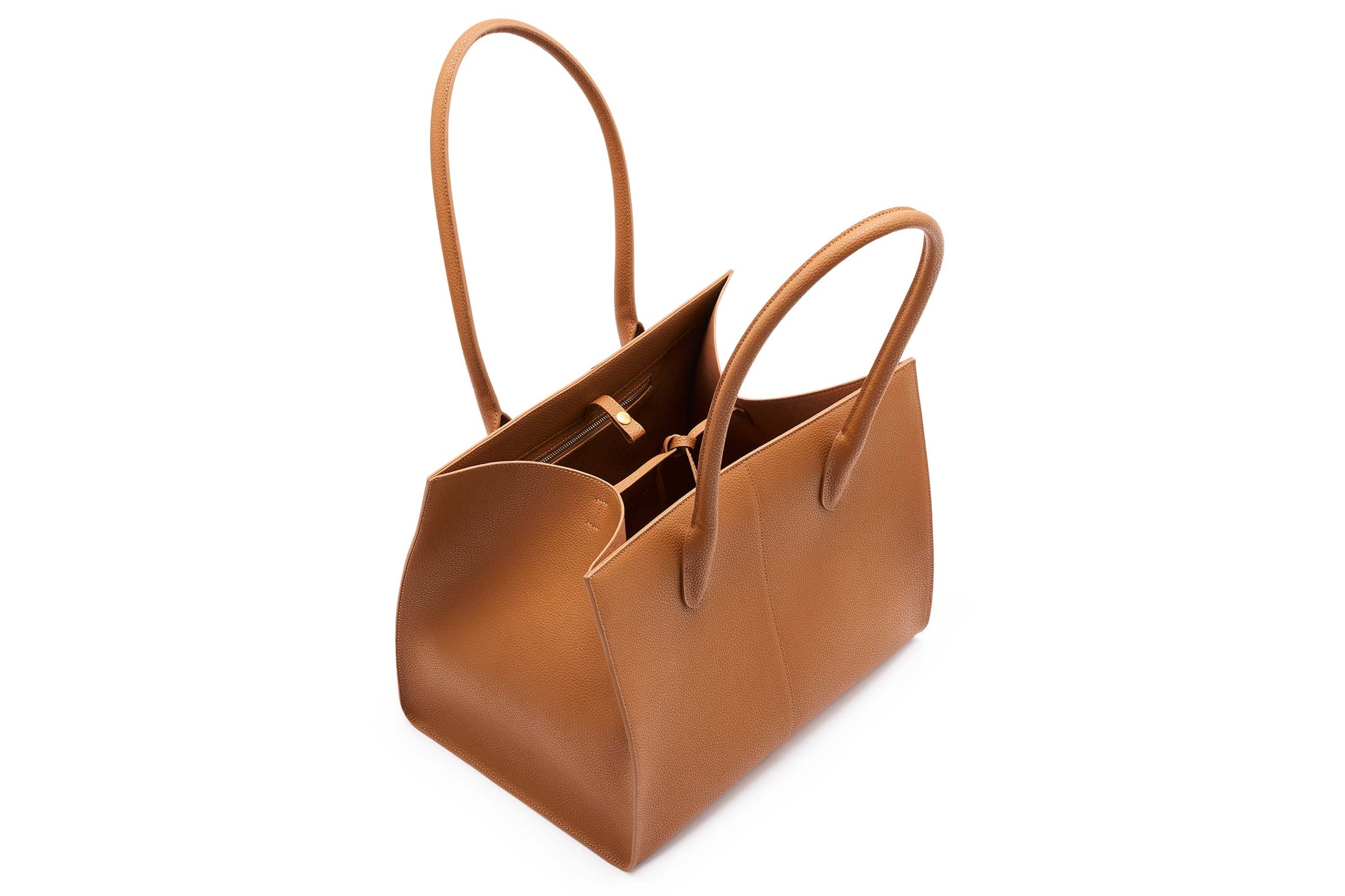 Rylan, Rylan Studio, Tan Grained Large Tote, Tote Bag, Brooke Testoni