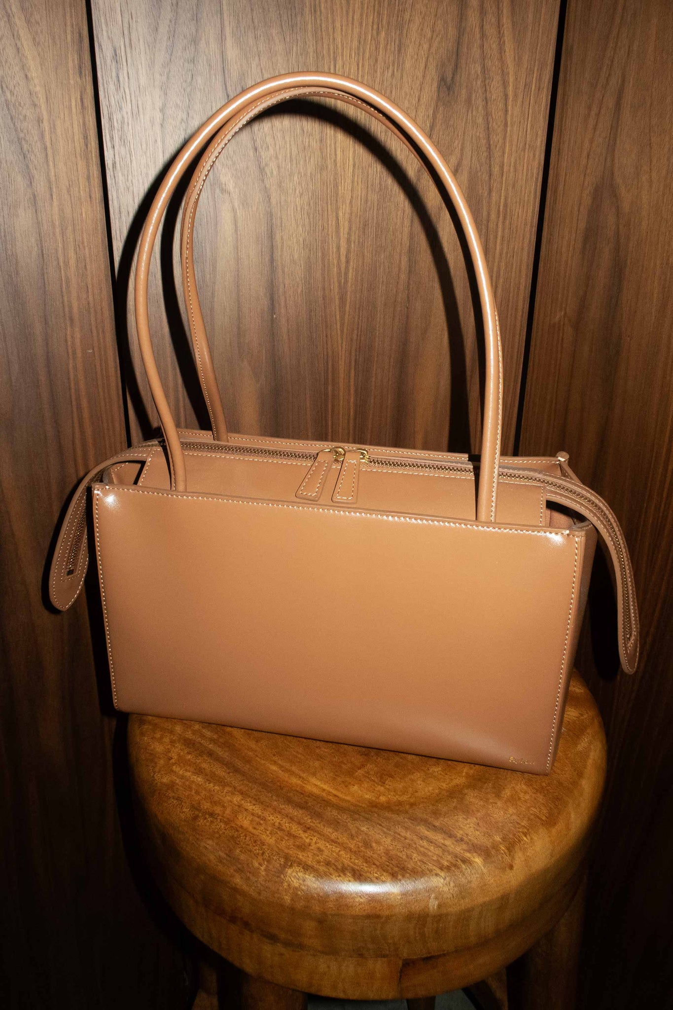 Tan Phoebe Shoulder Bag Sample