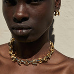 Rylan, Rylan Studio, Link Statement Necklace, Link Stud Earrings