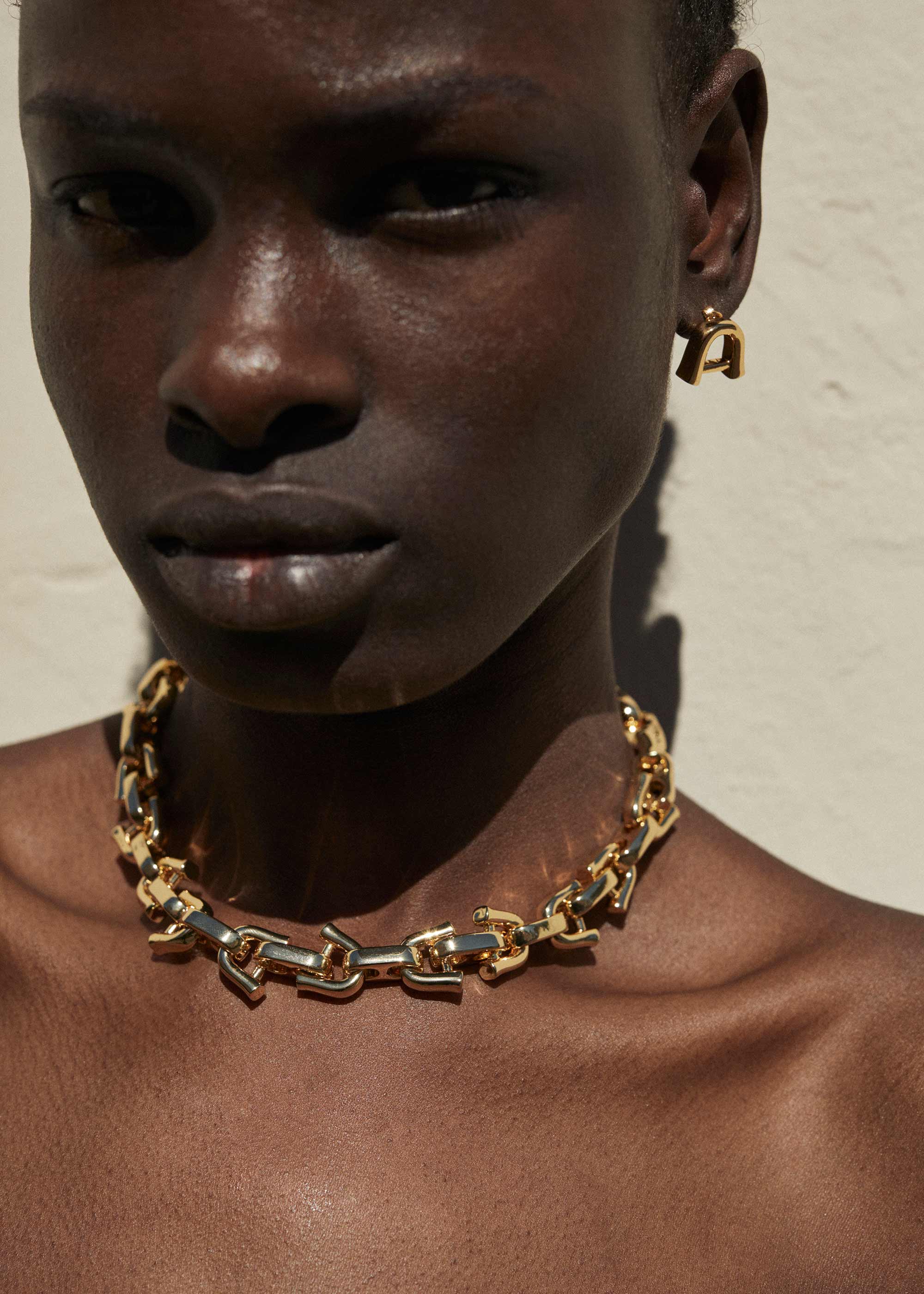 Rylan, Rylan Studio, Link Statement Necklace, Link Stud Earrings